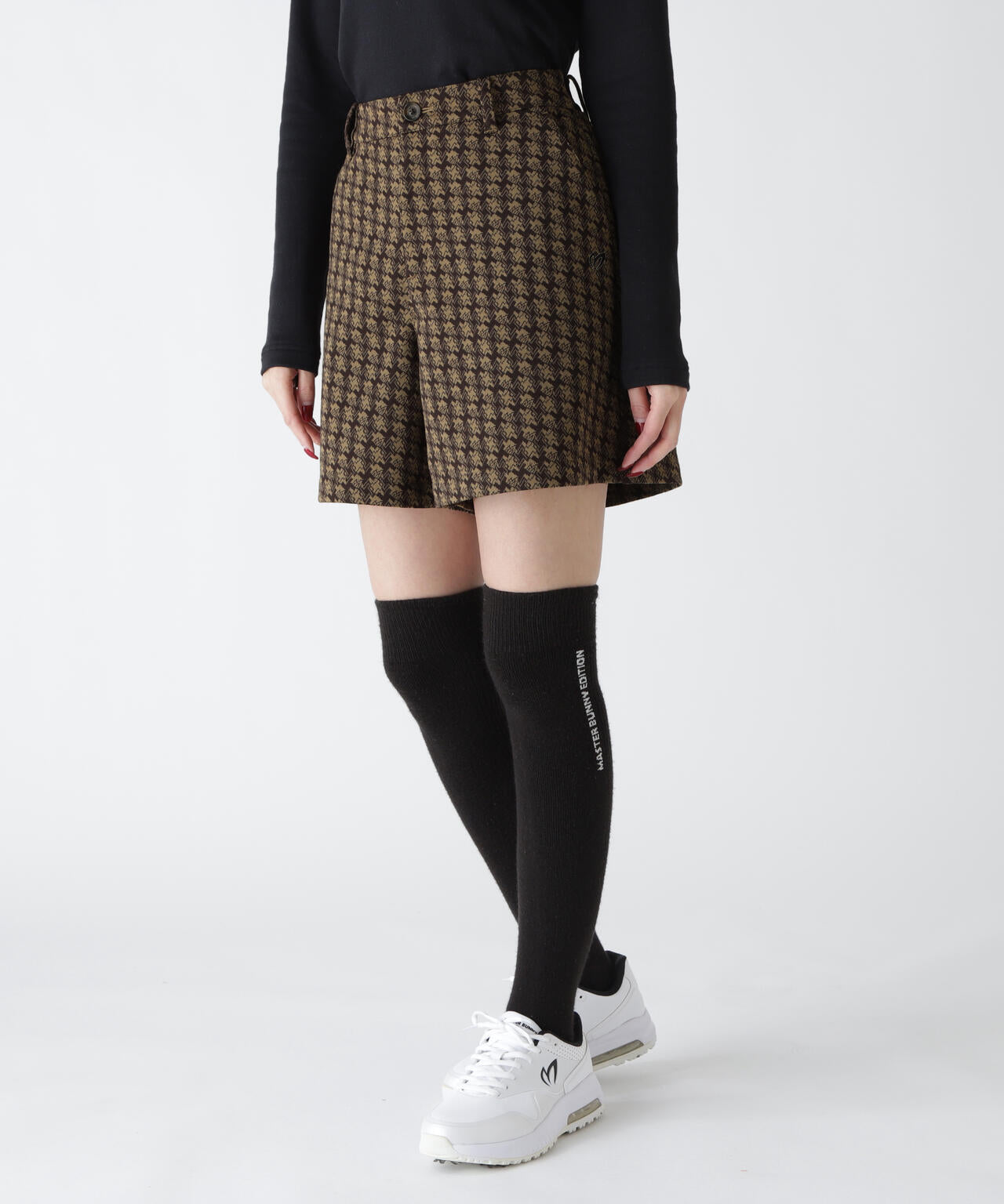 新品 マスターバニーエディション ジャガード千鳥柄ポロシャツ＆スカート 上下 L 千鳥ジャガードショートパンツ | MASTER BUNNY EDITION（マスター
