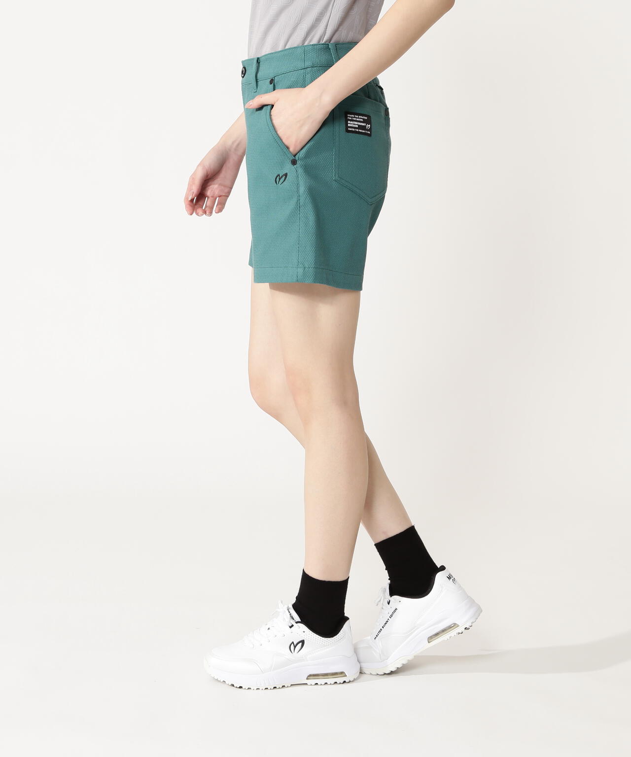 コットンストレッチドビーショートパンツ