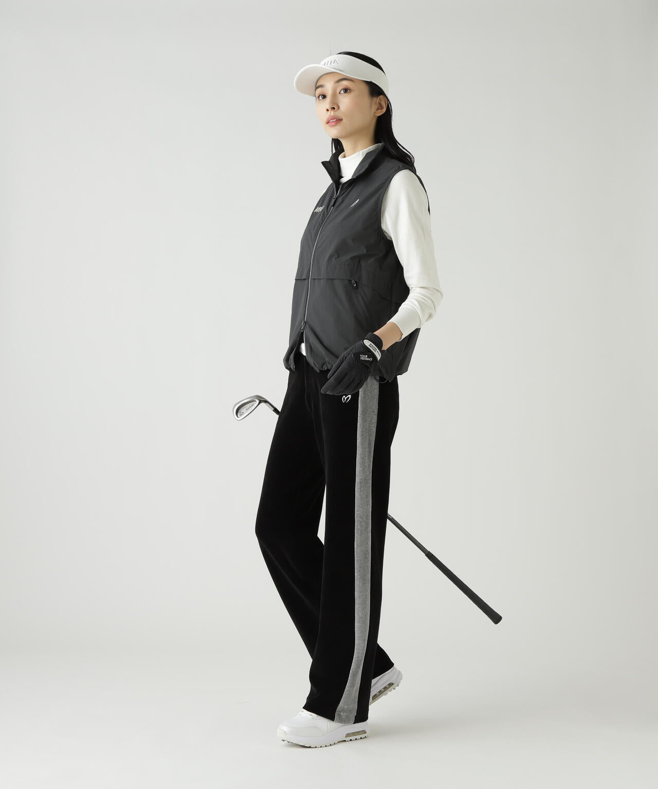 カジナイロンストレッチフルジップアップベスト