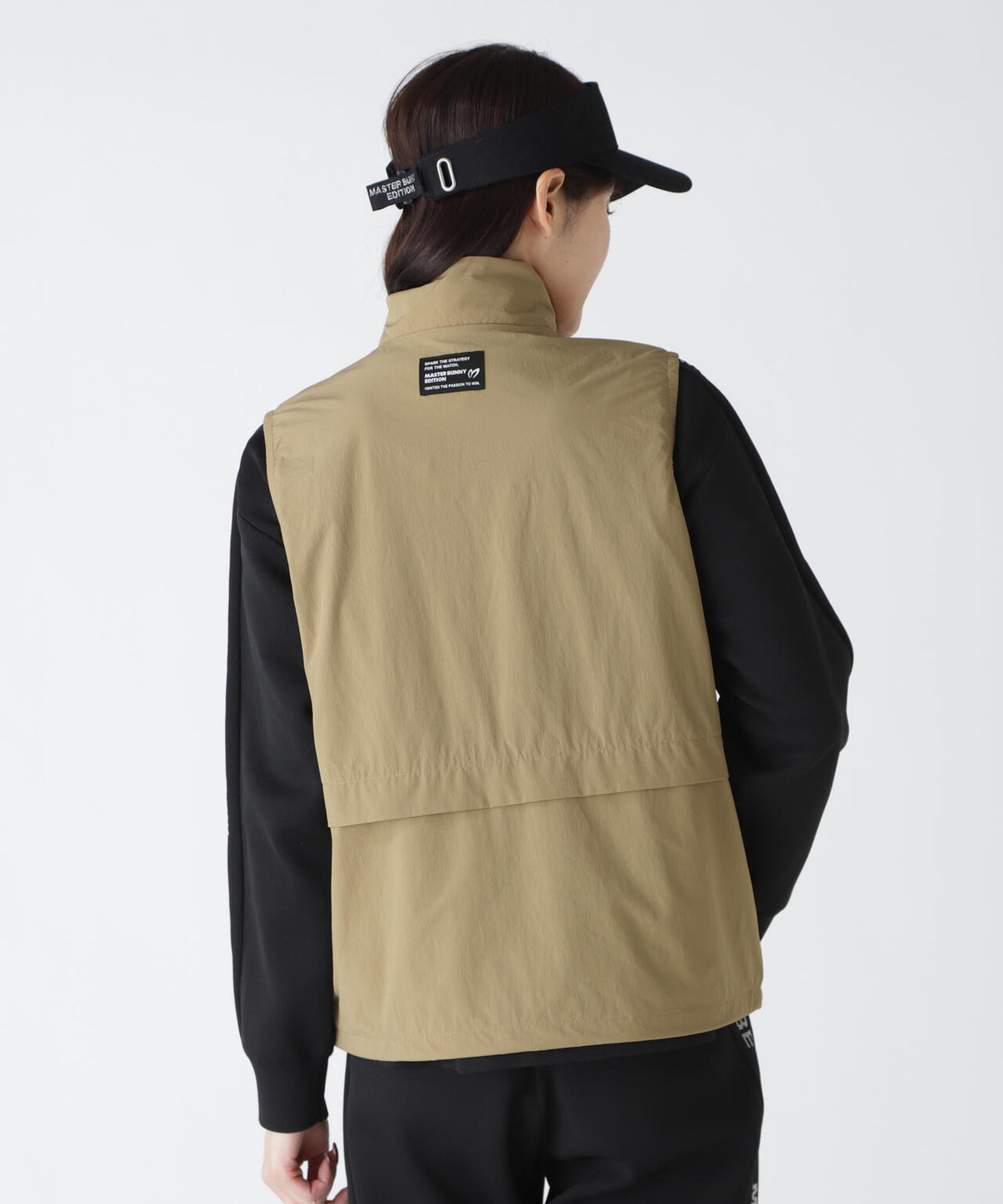 カジナイロンストレッチフルジップアップベスト