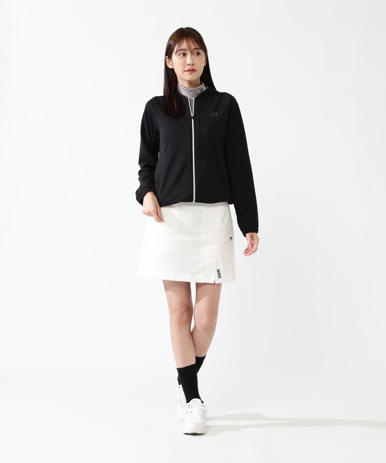 ロゴメッシュジップフーディブルゾン