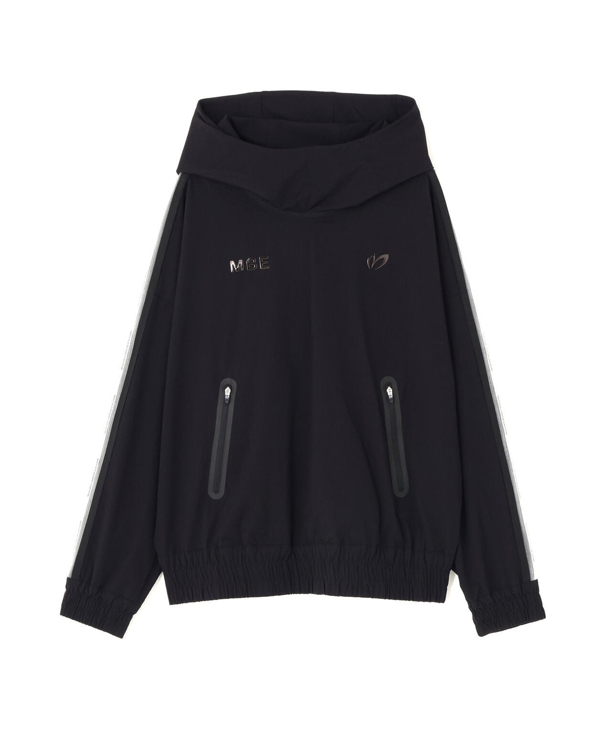 ドビー凹凸ストライプフーディプルオーバー (WOMENS)