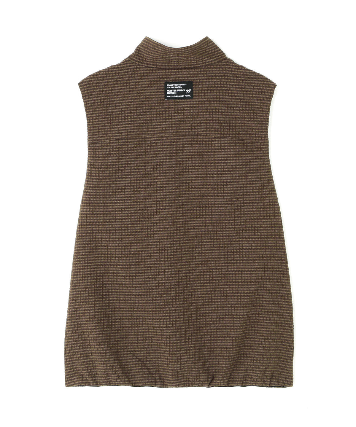 ミアチェックジャガードフルジップスタンドベスト (WOMENS)