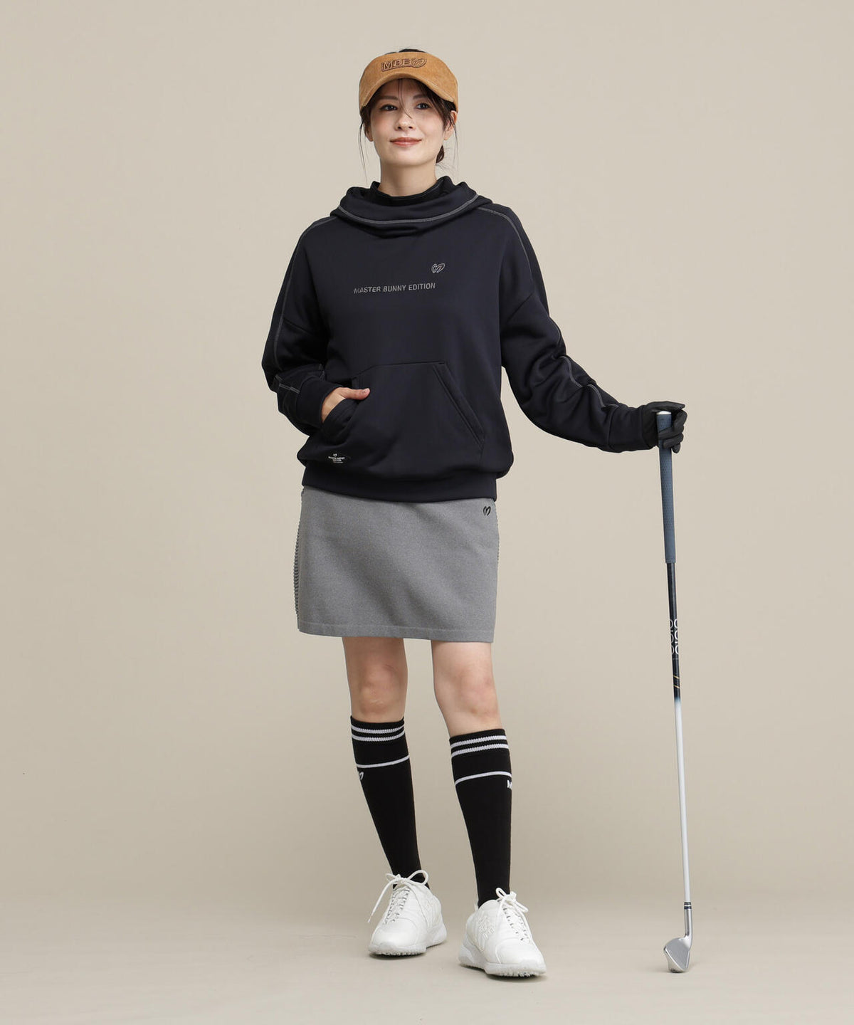 ボンバー裏毛フーディプルオーバー (WOMENS)