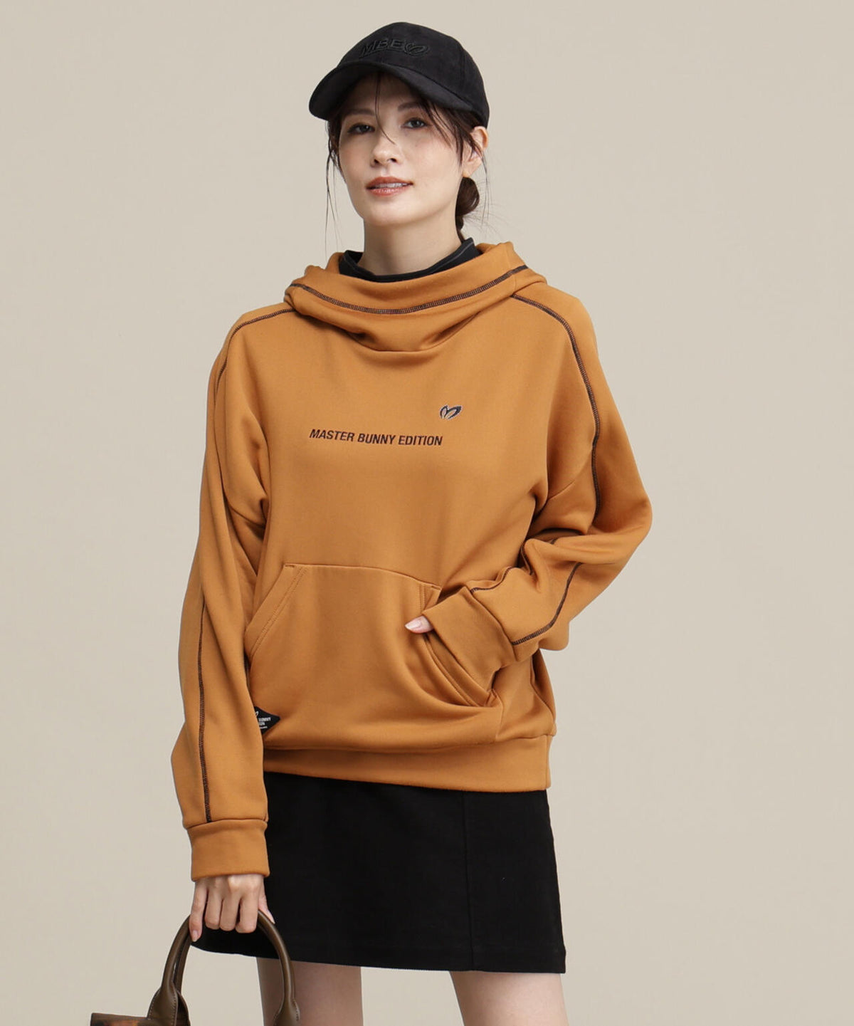 ボンバー裏毛フーディプルオーバー (WOMENS)