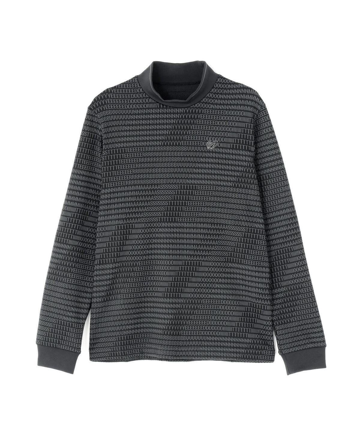 ロゴジャガード長袖ハイネックカットソー (WOMENS)