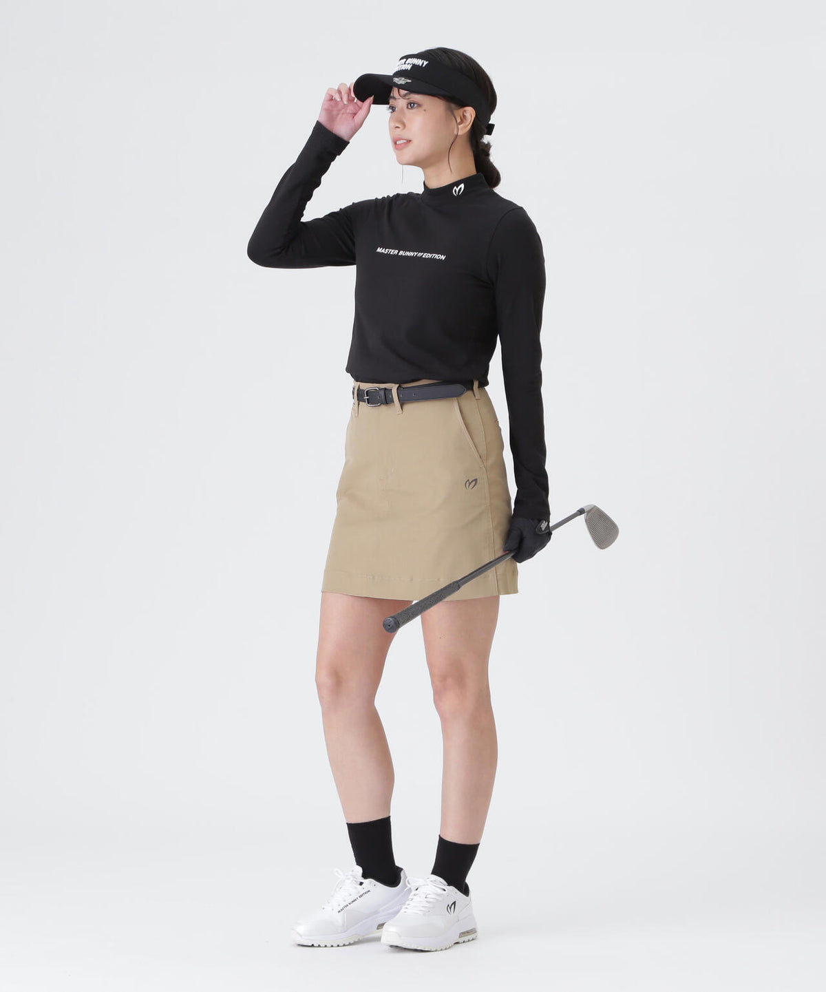 スーピマベア天長袖ハイネックカットソー (WOMENS)