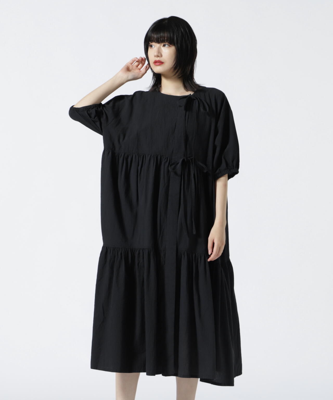 MANASTASH/マナスタッシュ カシュクールティアードワンピース