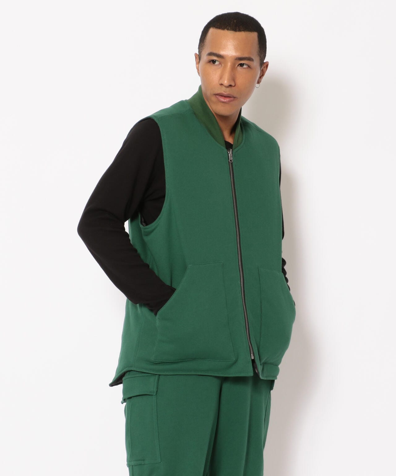 FAZZURA/ファズラ REVERSIBLE VEST リバーシブルベスト