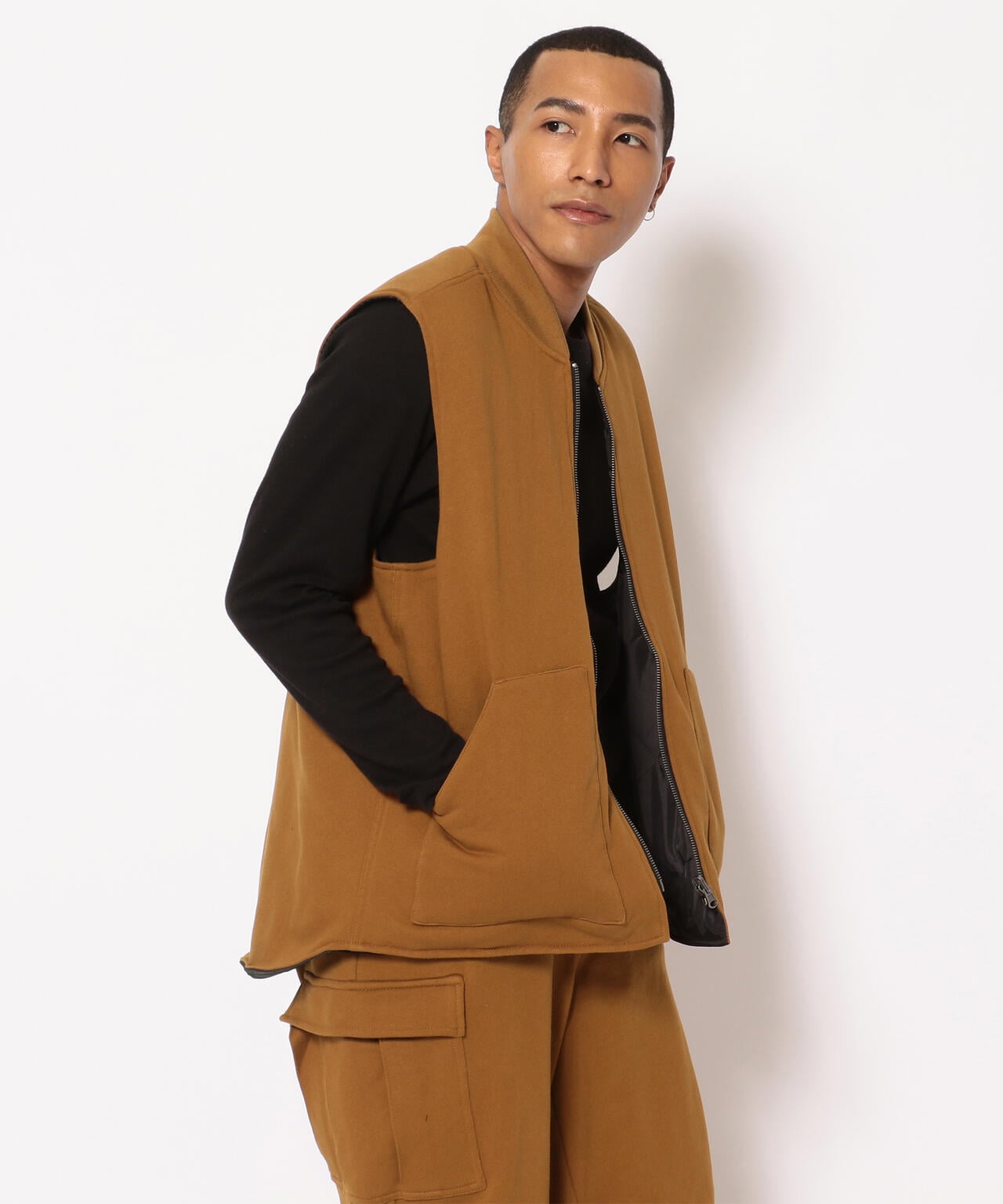 FAZZURA/ファズラ REVERSIBLE VEST リバーシブルベスト