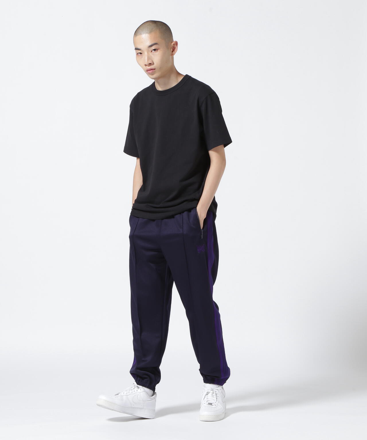 Needles/ニードルズ Zipped Track Pant - Poly Smooth