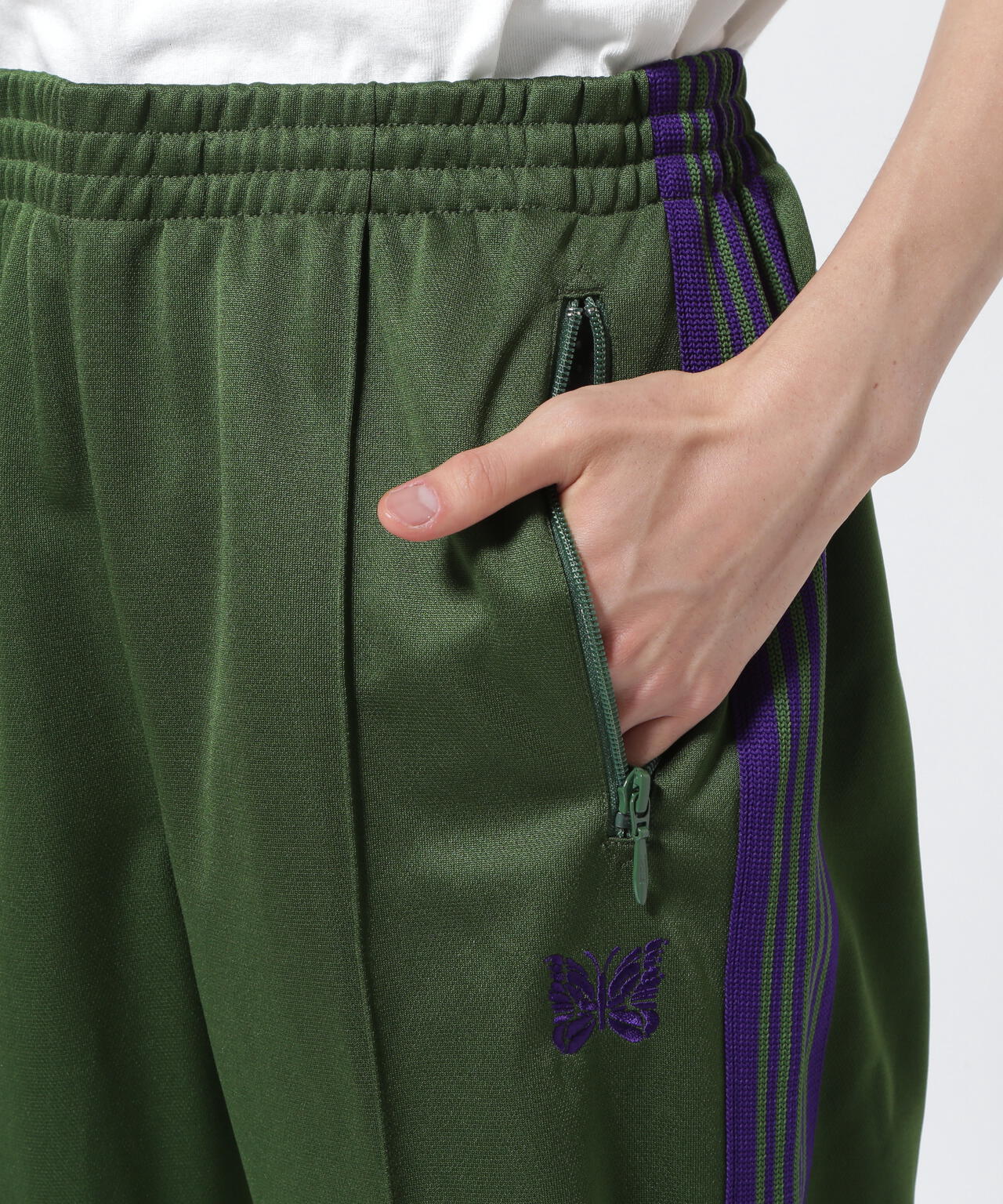 Needles/ニードルズ Zipped Track Pant - Poly Smooth