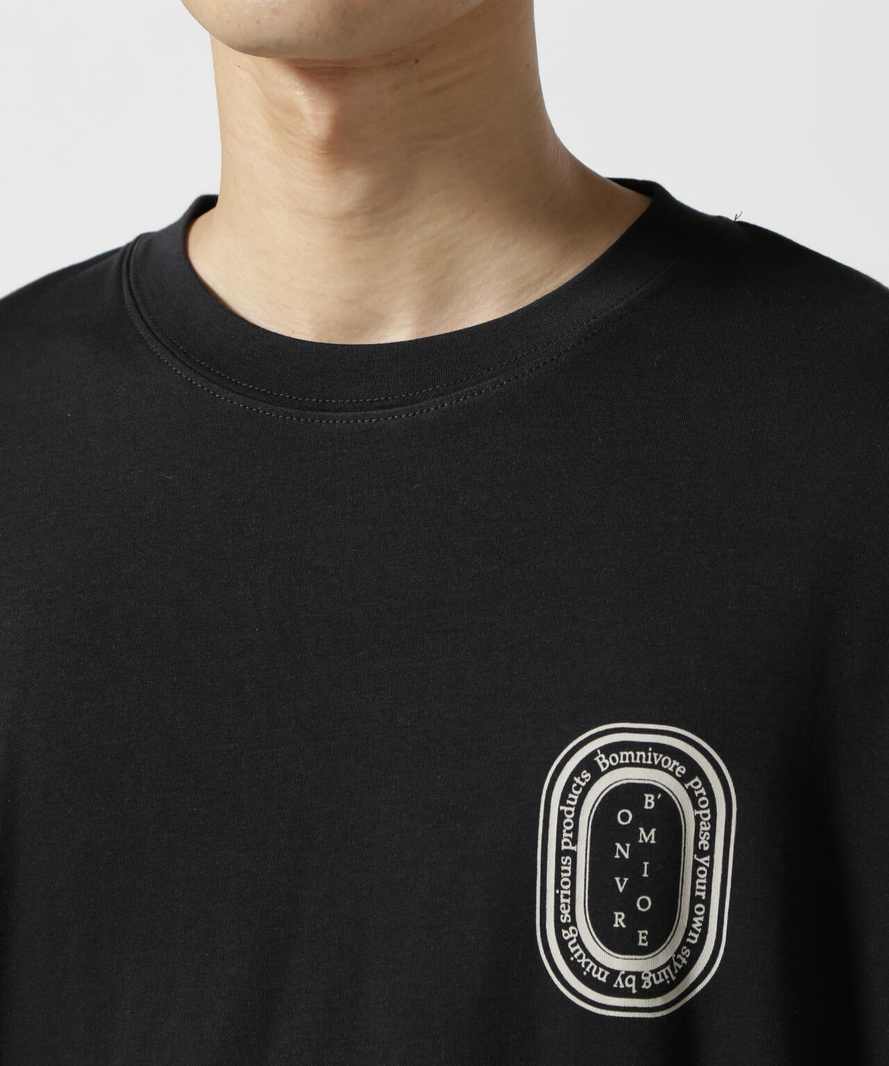B omnivore/ビーオムニボー LOGO L/S Tee