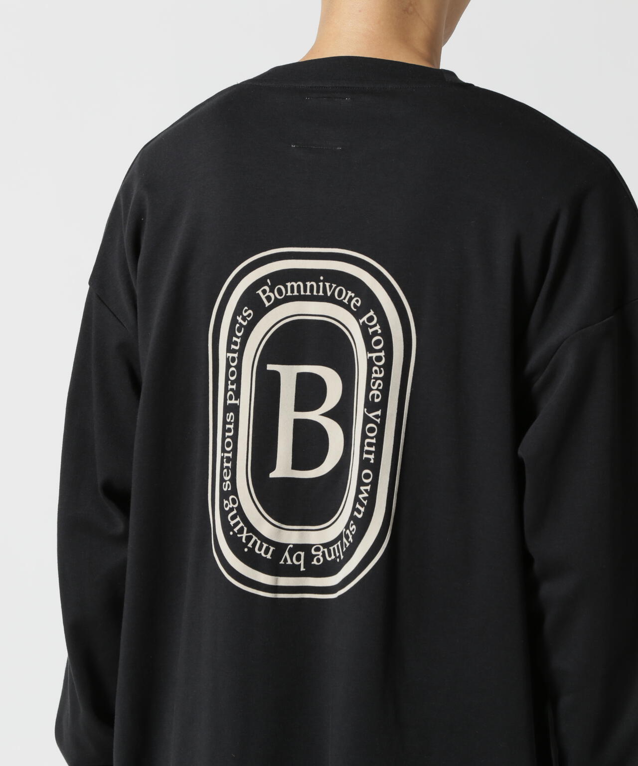 B omnivore/ビーオムニボー LOGO L/S Tee