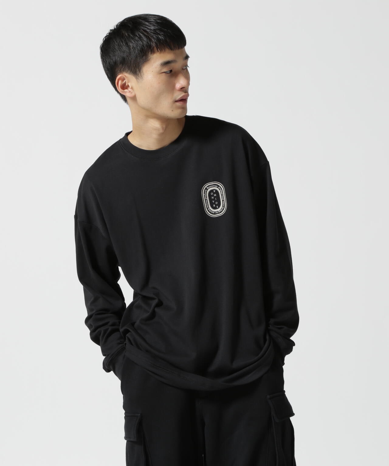 B omnivore/ビーオムニボー LOGO L/S Tee