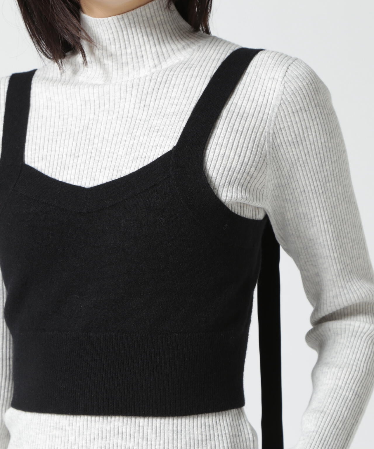 RHODOLIRION/ロドリリオン BOILED WOOL KNIT CAMISOLE