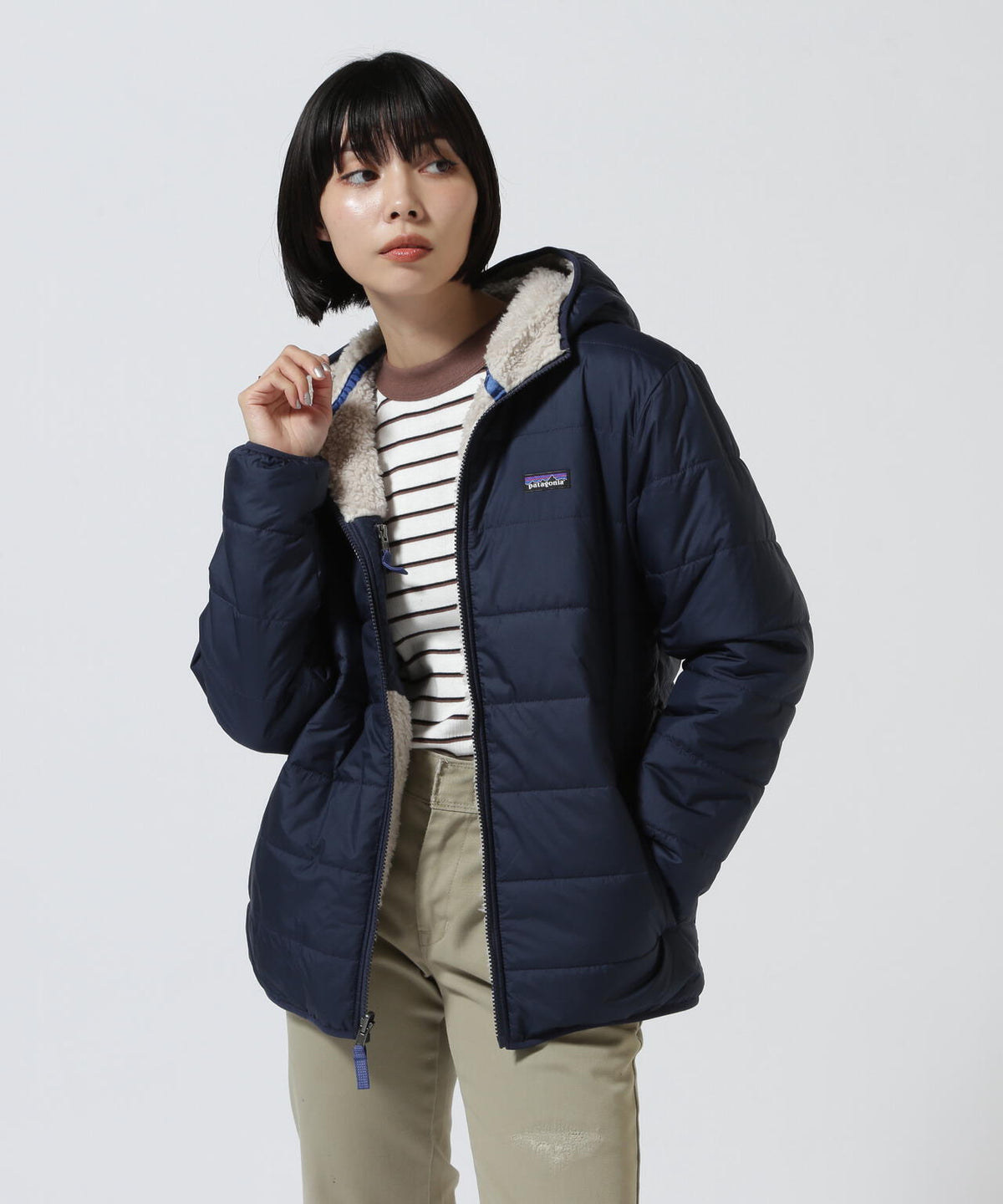 Patagonia/パタゴニア キッズ・リバーシブル・レディ・フレディ・フーディ 68095