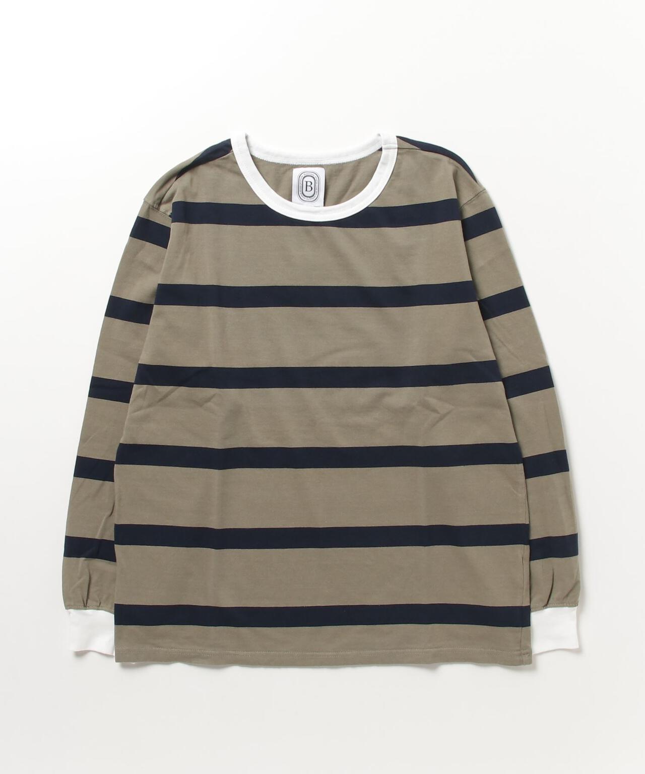 B omnivore/ビーオムニボー Fat Border Tee