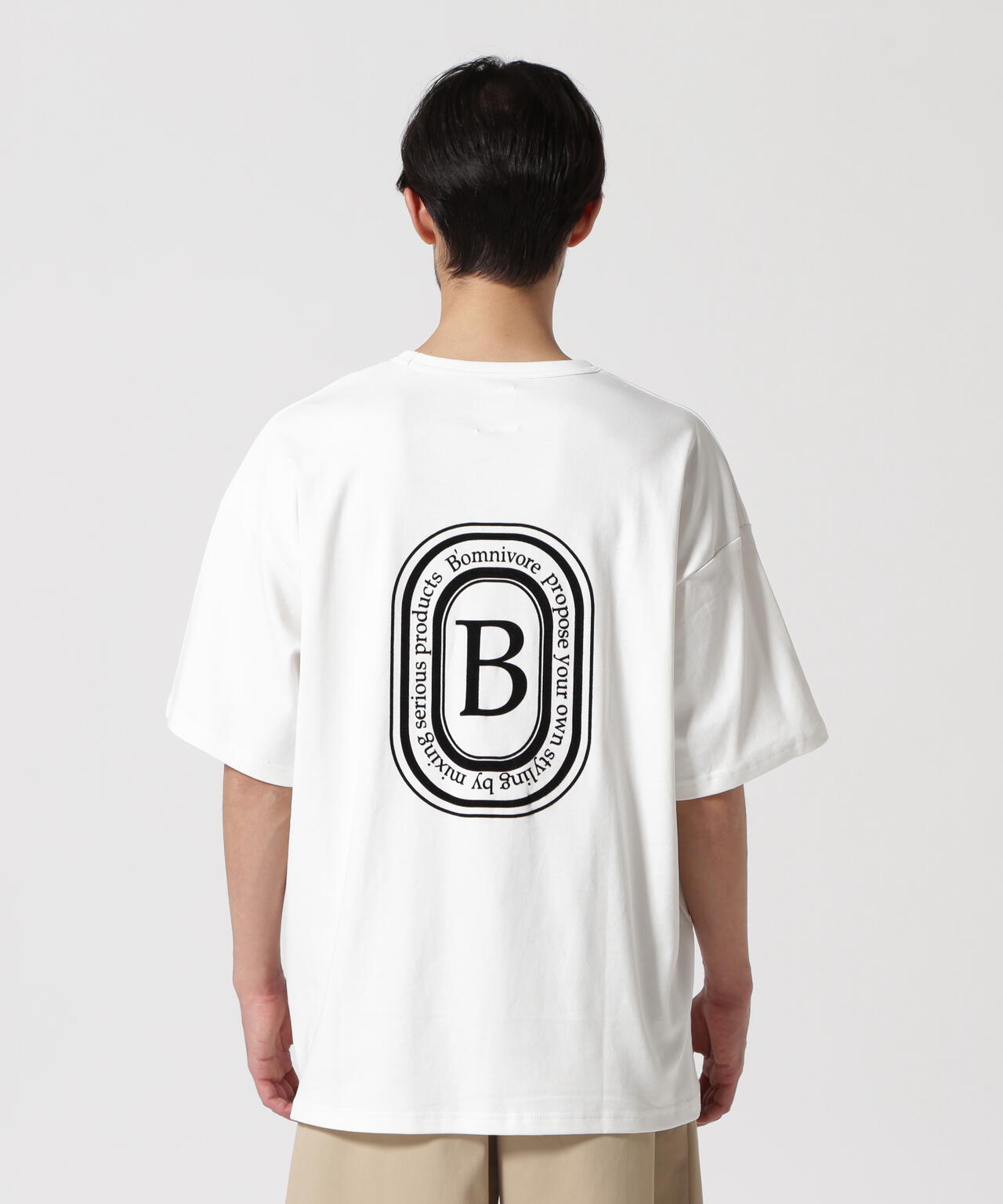 B omnivore/ビーオムニボー LOGO S/S Tee