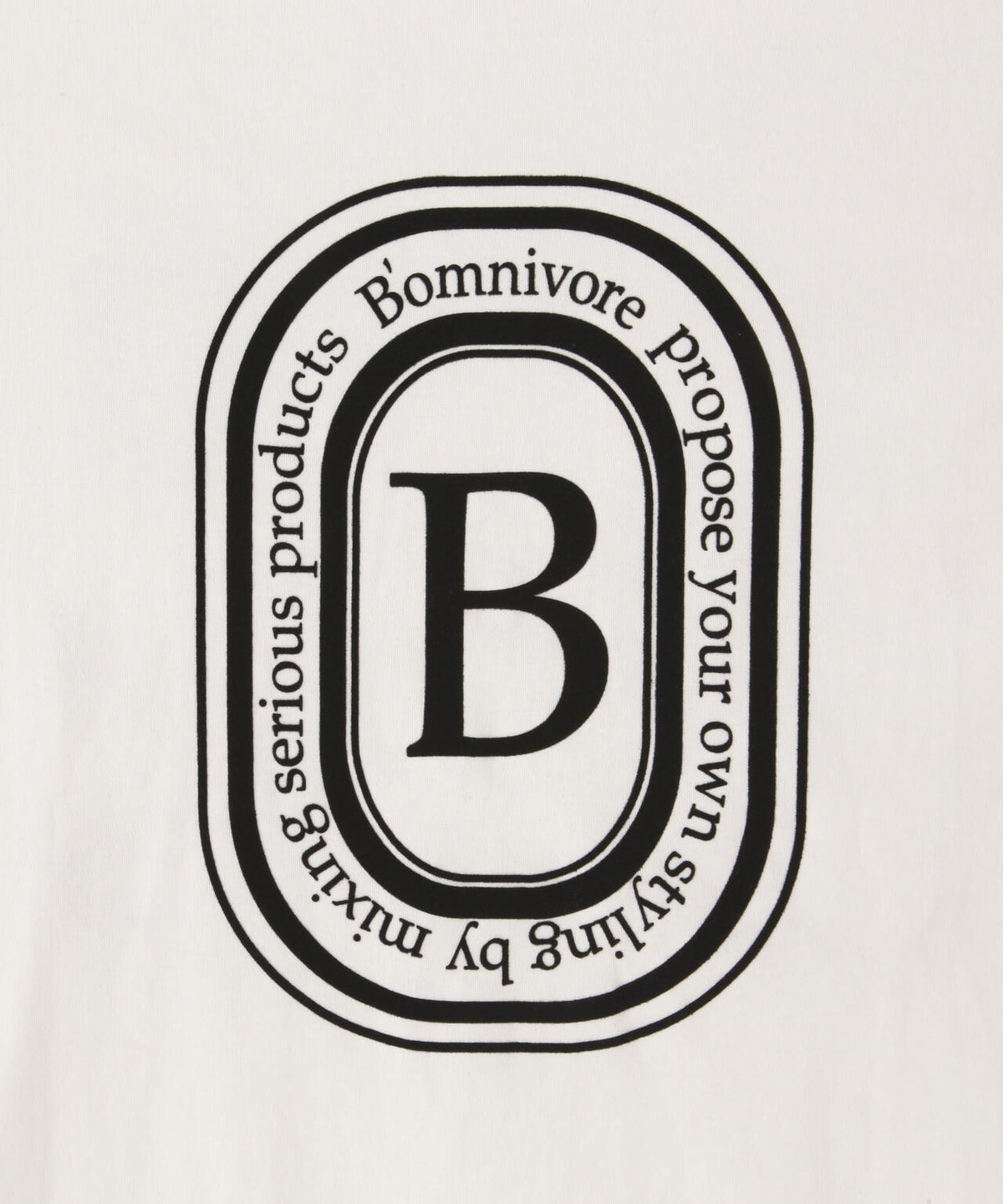 B omnivore/ビーオムニボー LOGO S/S Tee