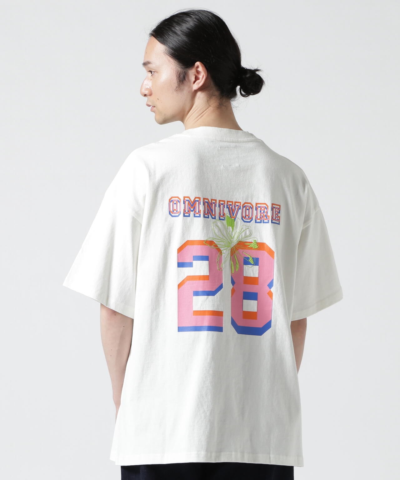 B omnivore/ビーオムニボー NUMBER S/S TEE