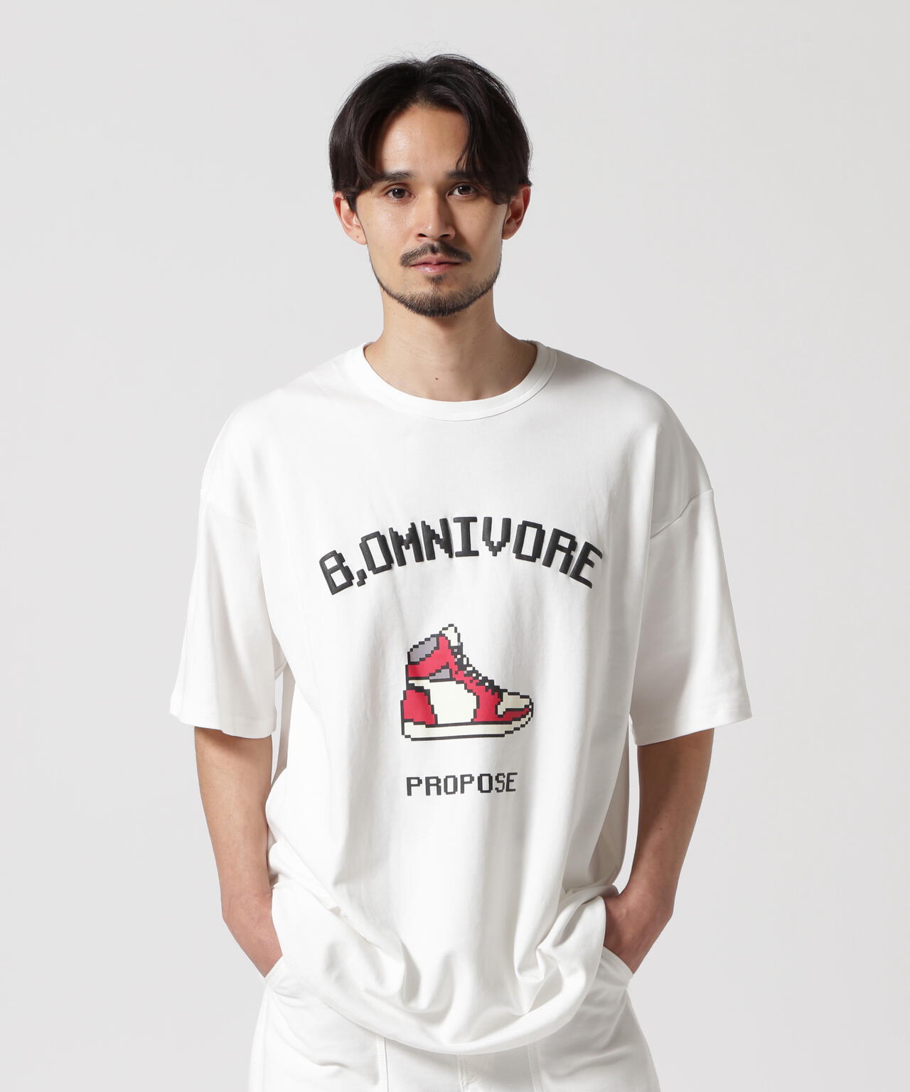 B omnivore/ビーオムニボー SNEAKERS S/S Tee