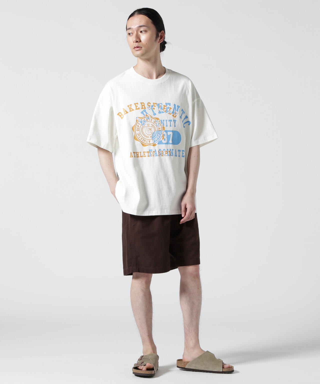 B omnivore/ビーオムニボー COLLEGE S/S TEE