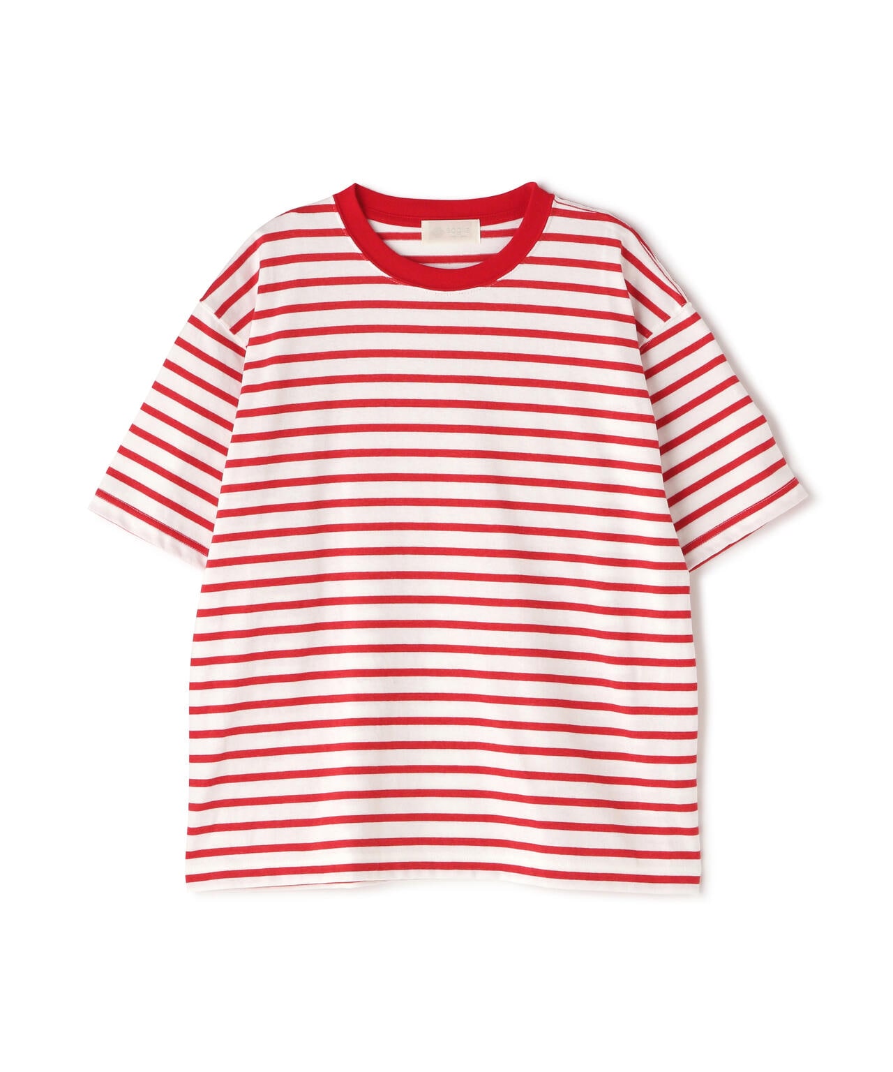 SOGLIA/ソリア OPEN END BORDER TEE リンガーボーダーT