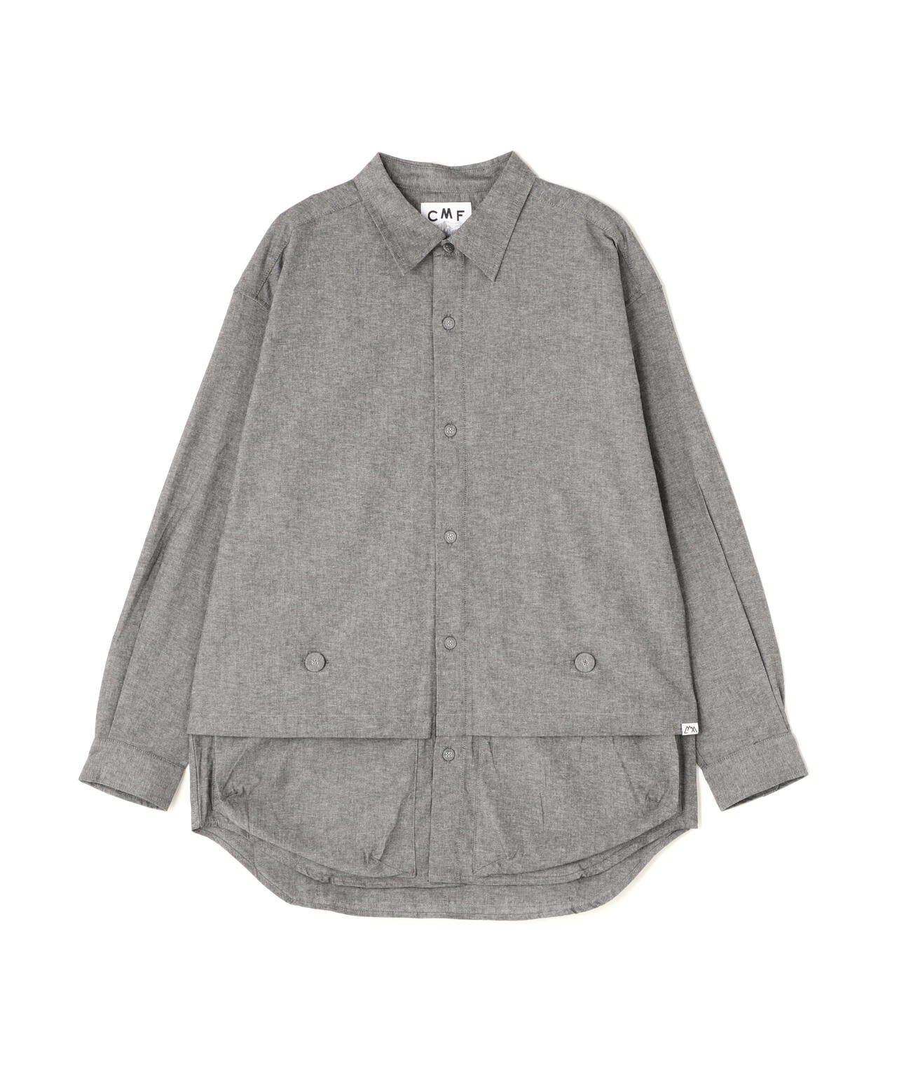 CMF OUTDOOR GARMENT/シーエムエフ アウトドアガーメント 別注newspaper shirt