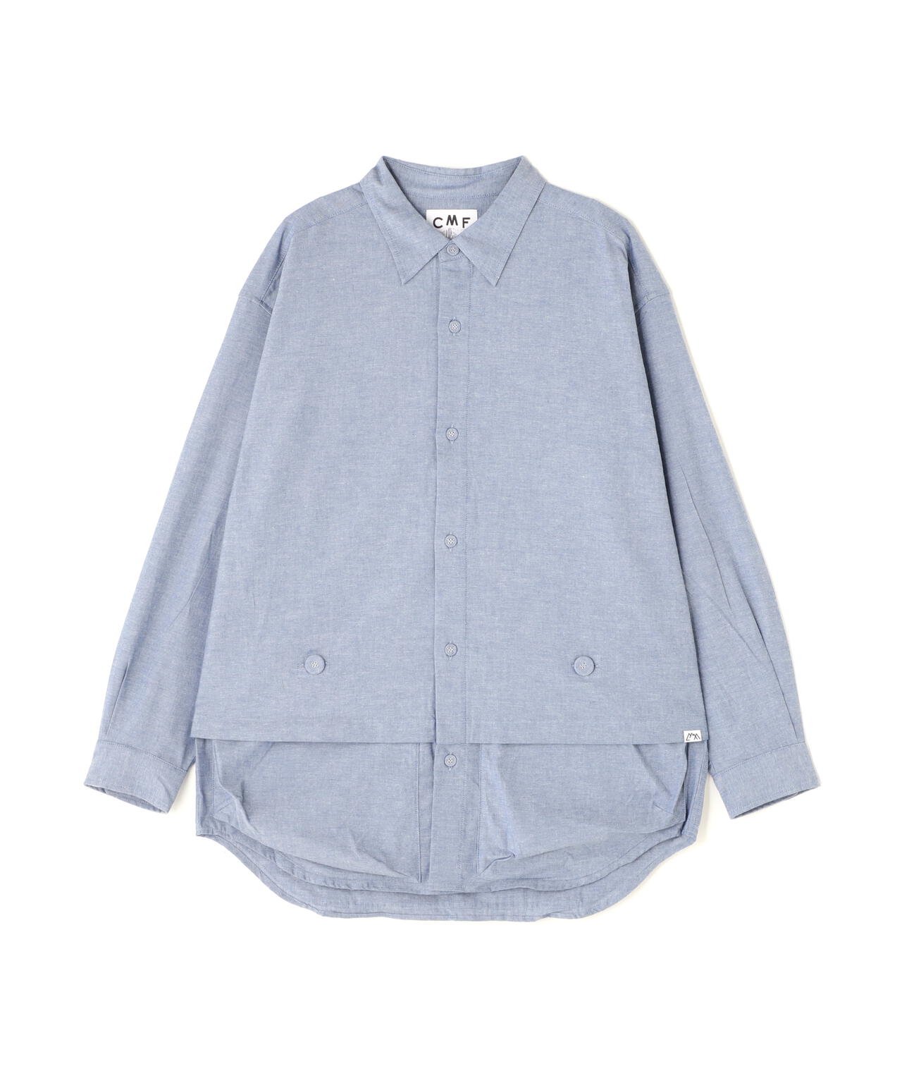 CMF OUTDOOR GARMENT/シーエムエフ アウトドアガーメント 別注newspaper shirt