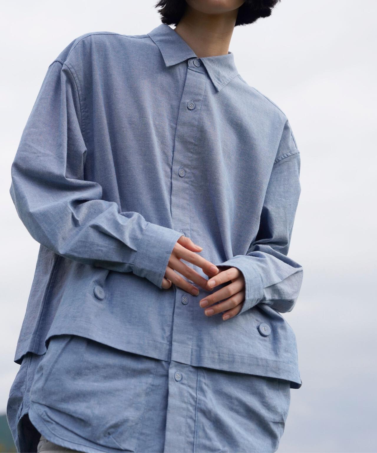 CMF OUTDOOR GARMENT/シーエムエフ アウトドアガーメント 別注newspaper shirt