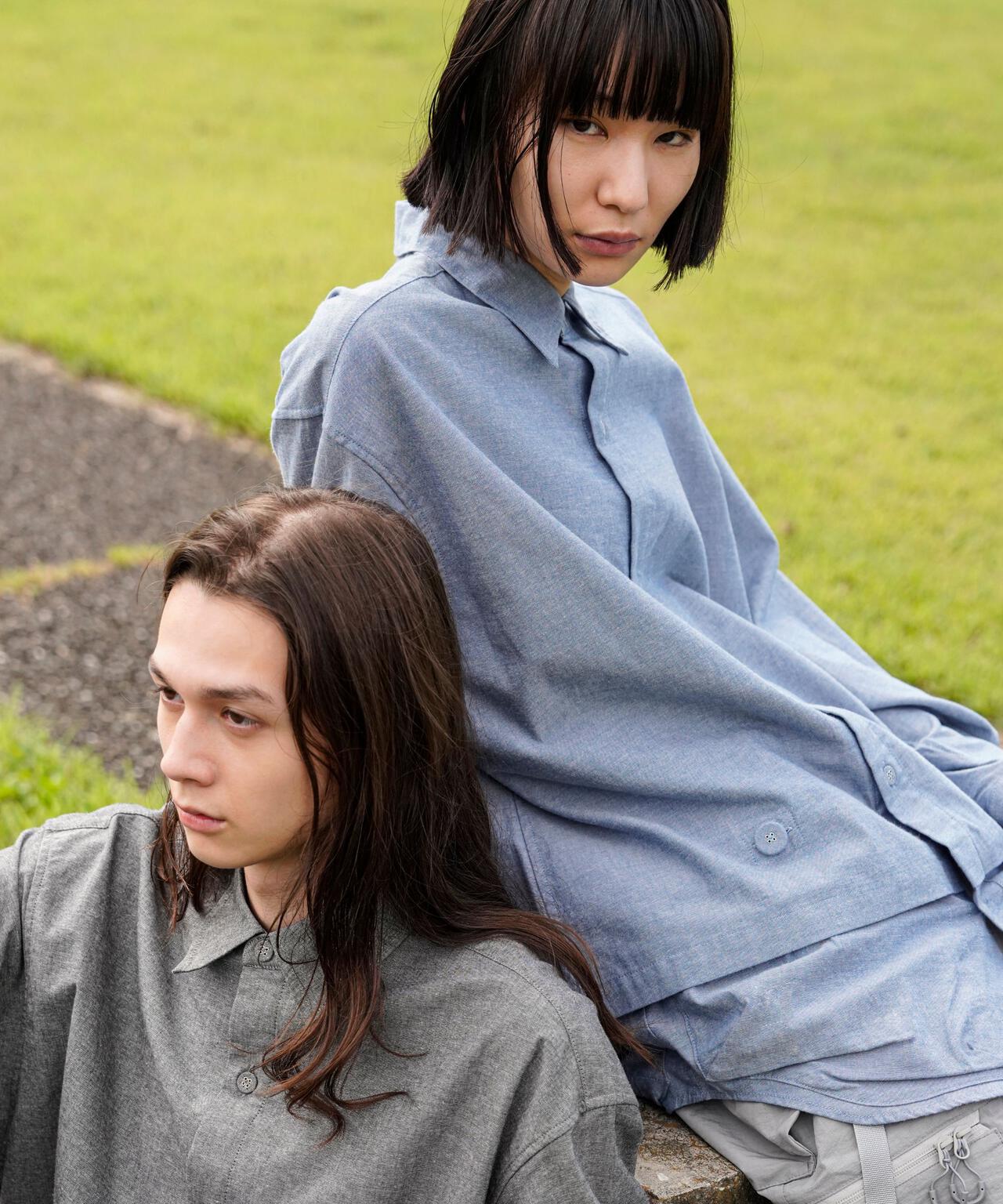 CMF OUTDOOR GARMENT/シーエムエフ アウトドアガーメント 別注newspaper shirt