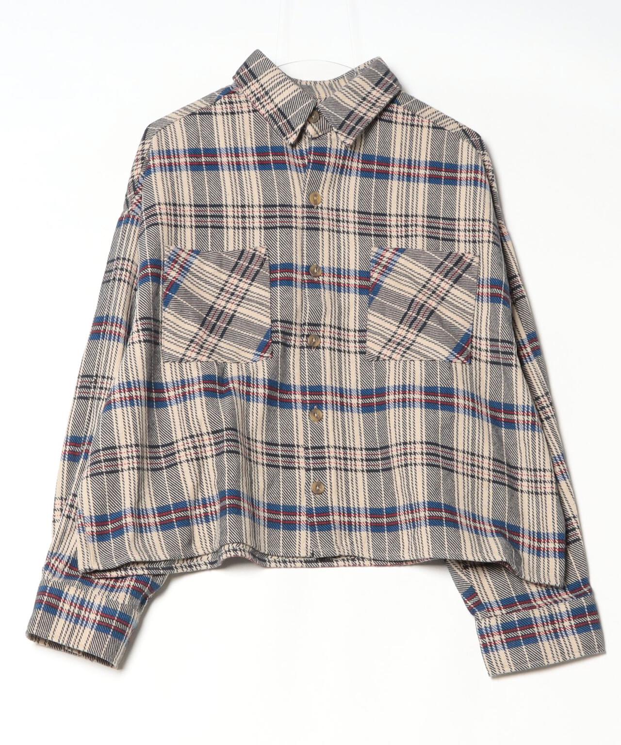 B omnivore/ビーオムニボー COTTON FLANNEL CHECK SHIRT コットンフランネルチェックシャツ