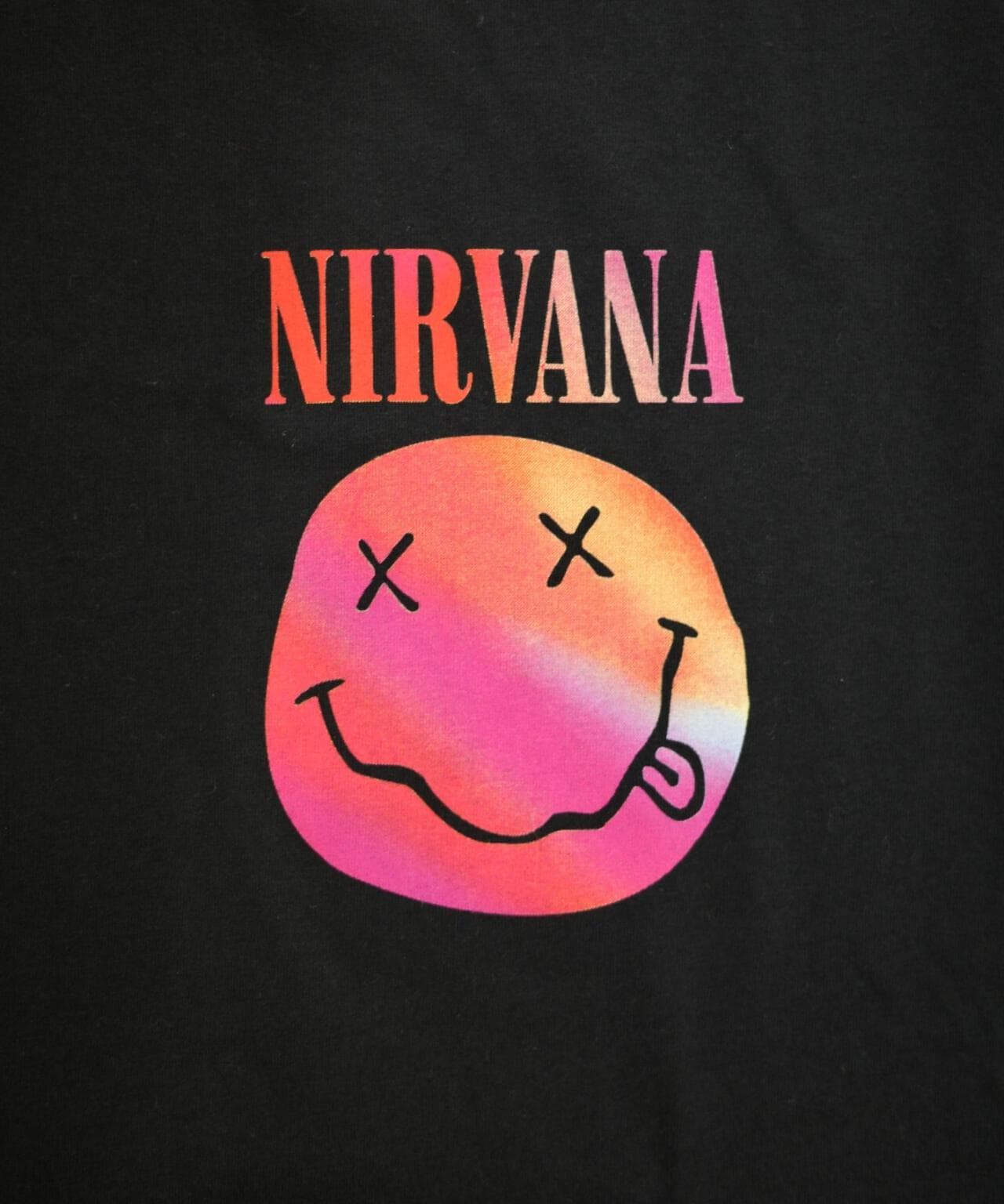 NIRVANA/ニルヴァーナ GRADIENT HAPPY FACE L/S TEE ロンT