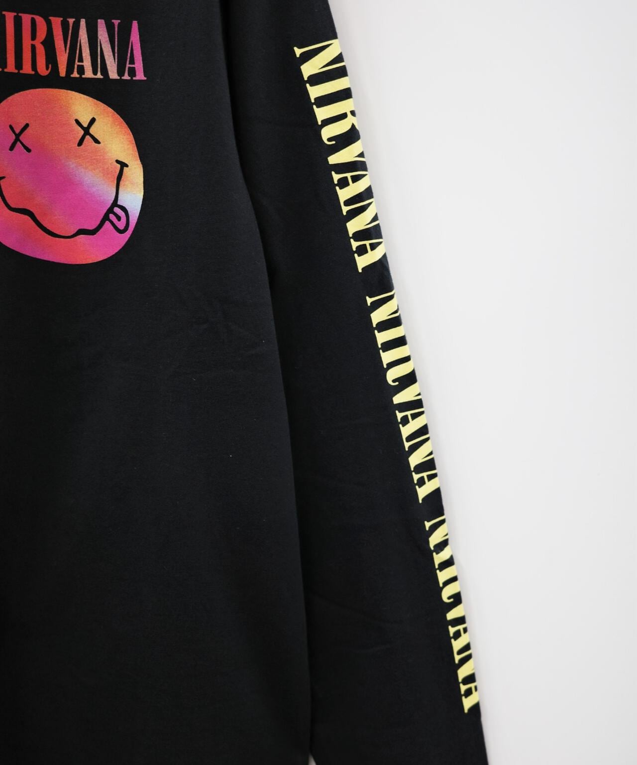 NIRVANA/ニルヴァーナ GRADIENT HAPPY FACE L/S TEE ロンT