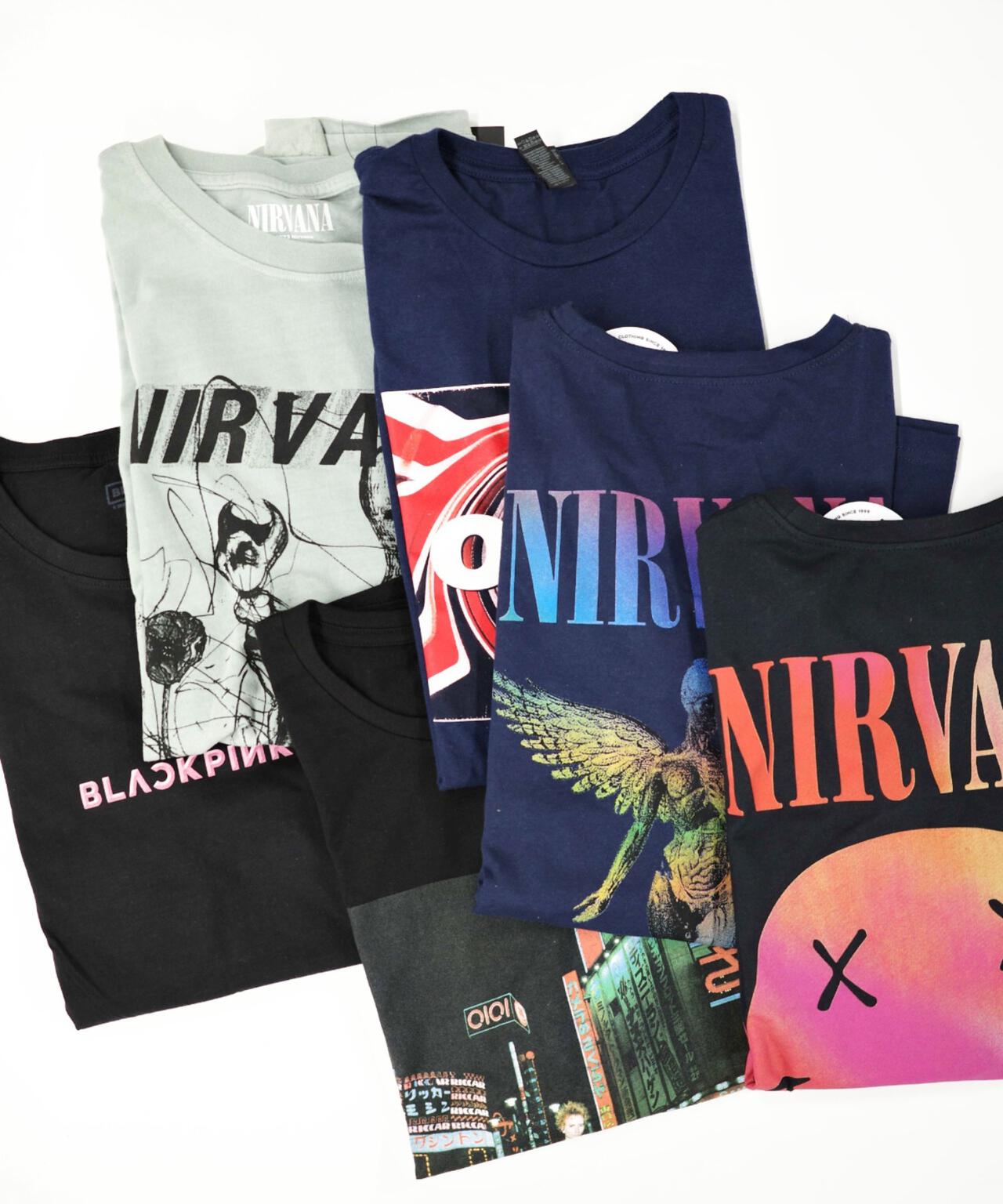 NIRVANA/ニルヴァーナ GRADIENT HAPPY FACE L/S TEE ロンT