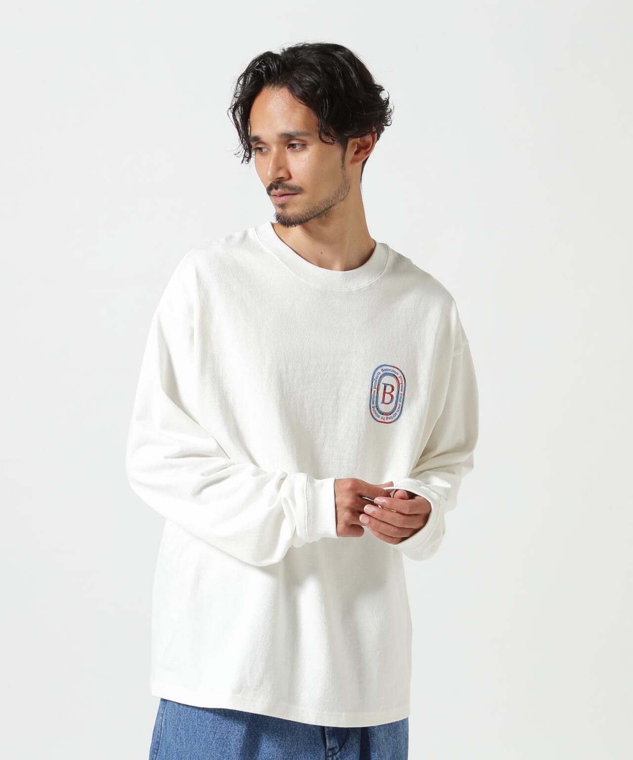 B omnivore/ビーオムニボー L/S FLOCKY LOGO