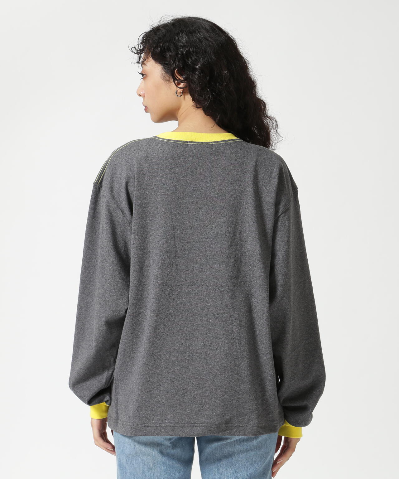 SOGLIA/ソリア OPEN END SOLID LONG SLEEVE T リンガーT