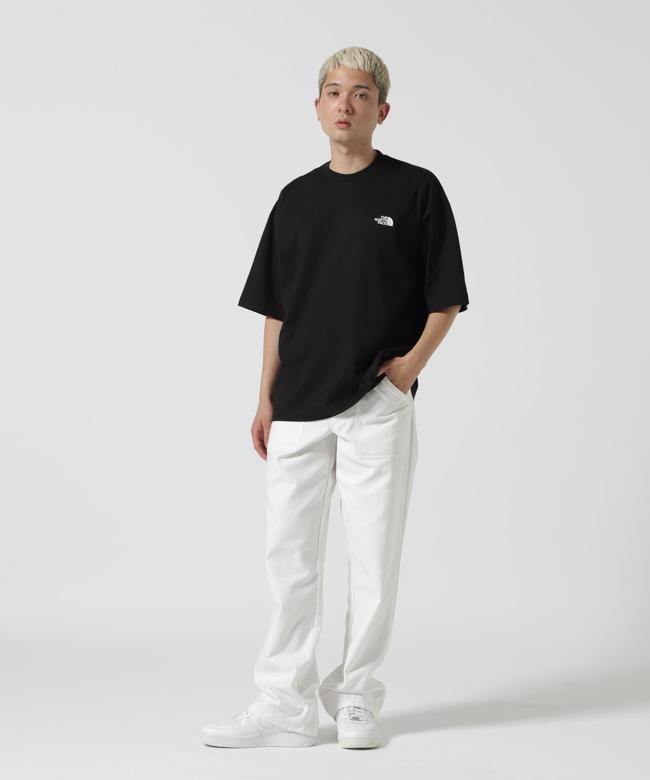 THE NORTH FACE S/S simple color scheme tee NT32434