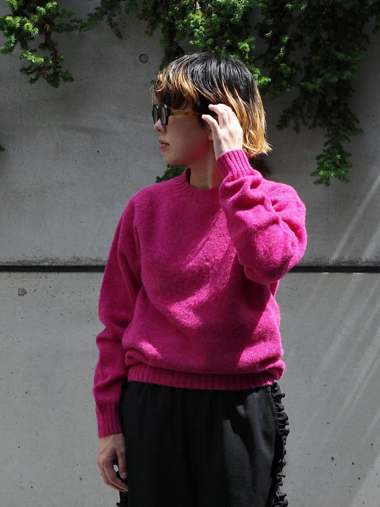 INVERALLAN/インバーアラン 別注SHAGGY CREW SHETLAND SWEATER