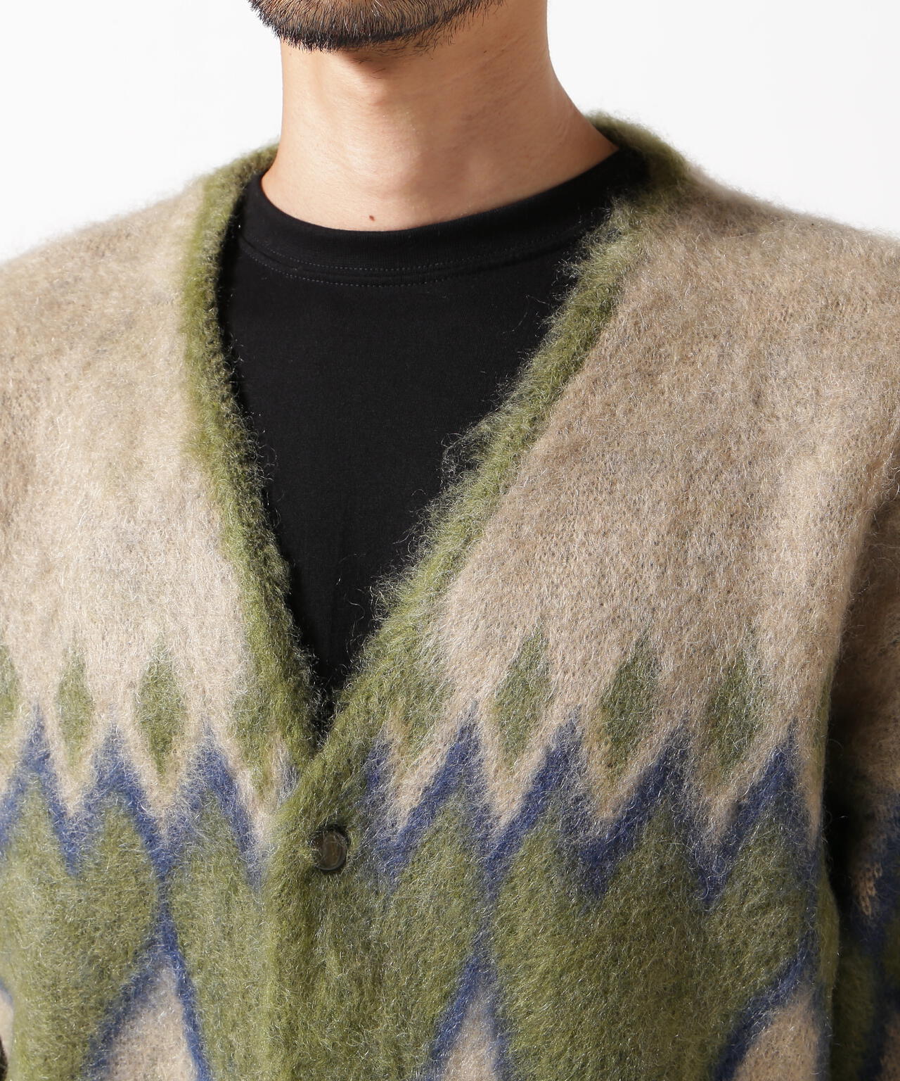 Needles/ニードルズ Mohair Cardigan - Diamond