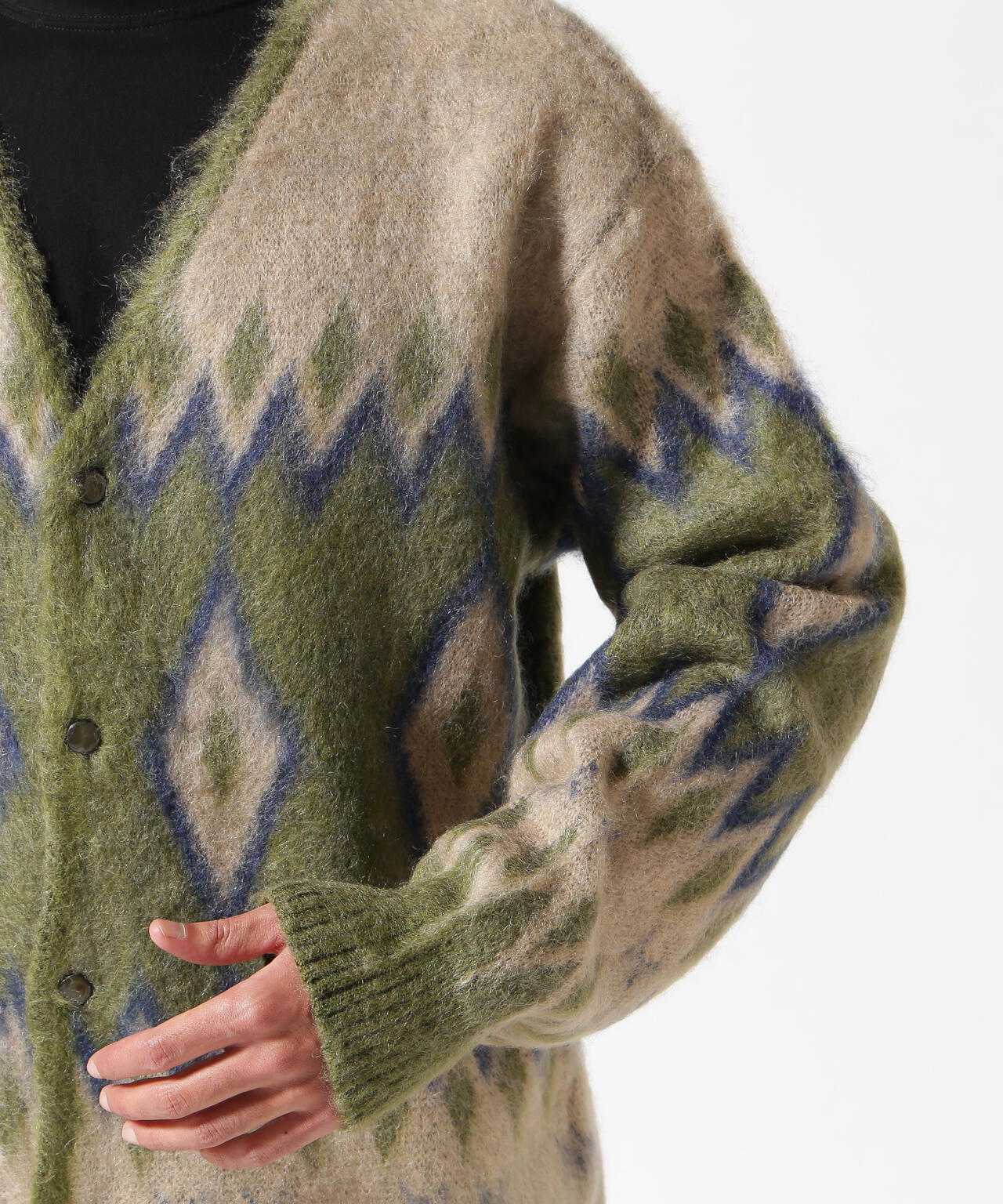 Needles/ニードルズ Mohair Cardigan - Diamond