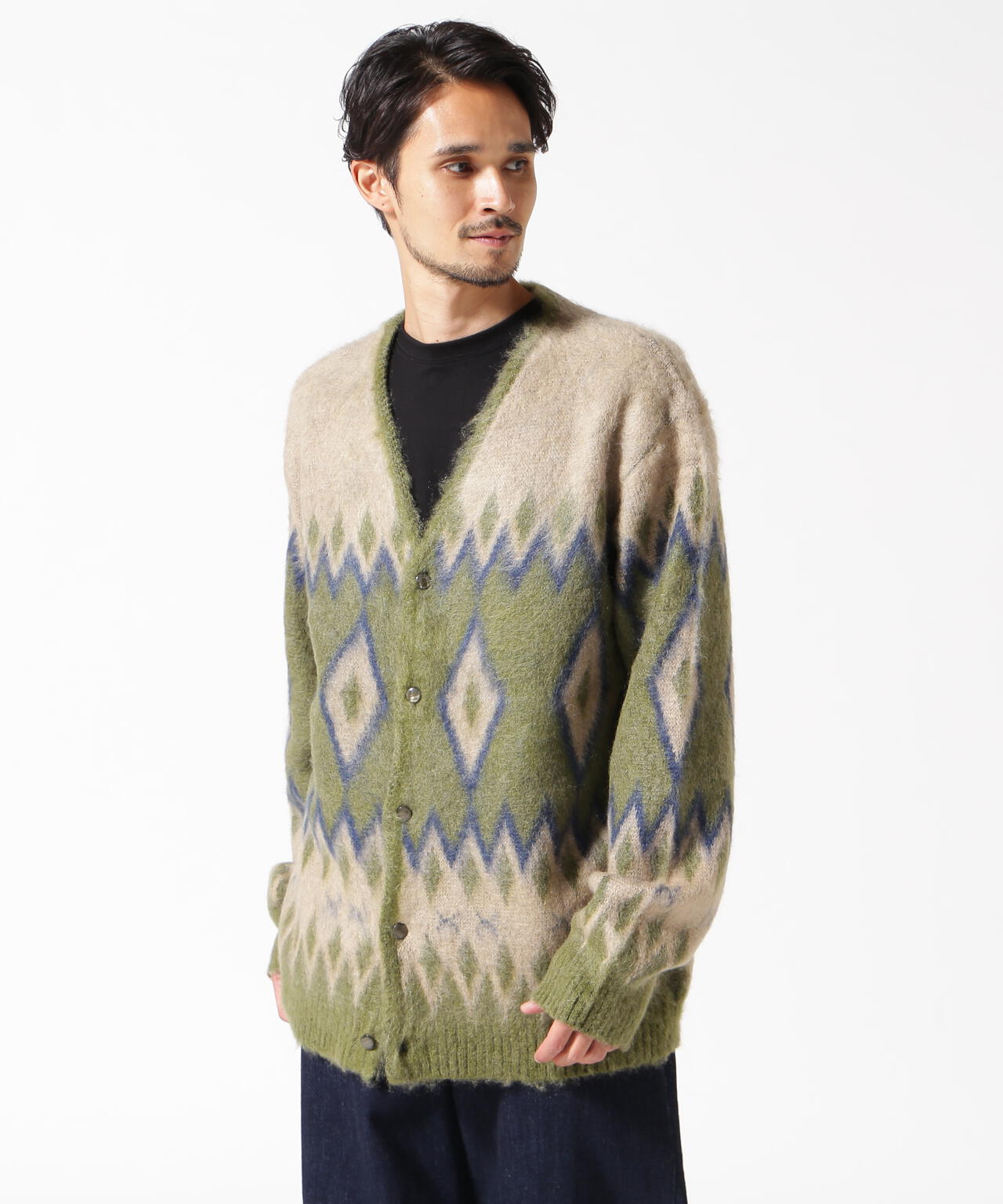 Needles/ニードルズ Mohair Cardigan - Diamond