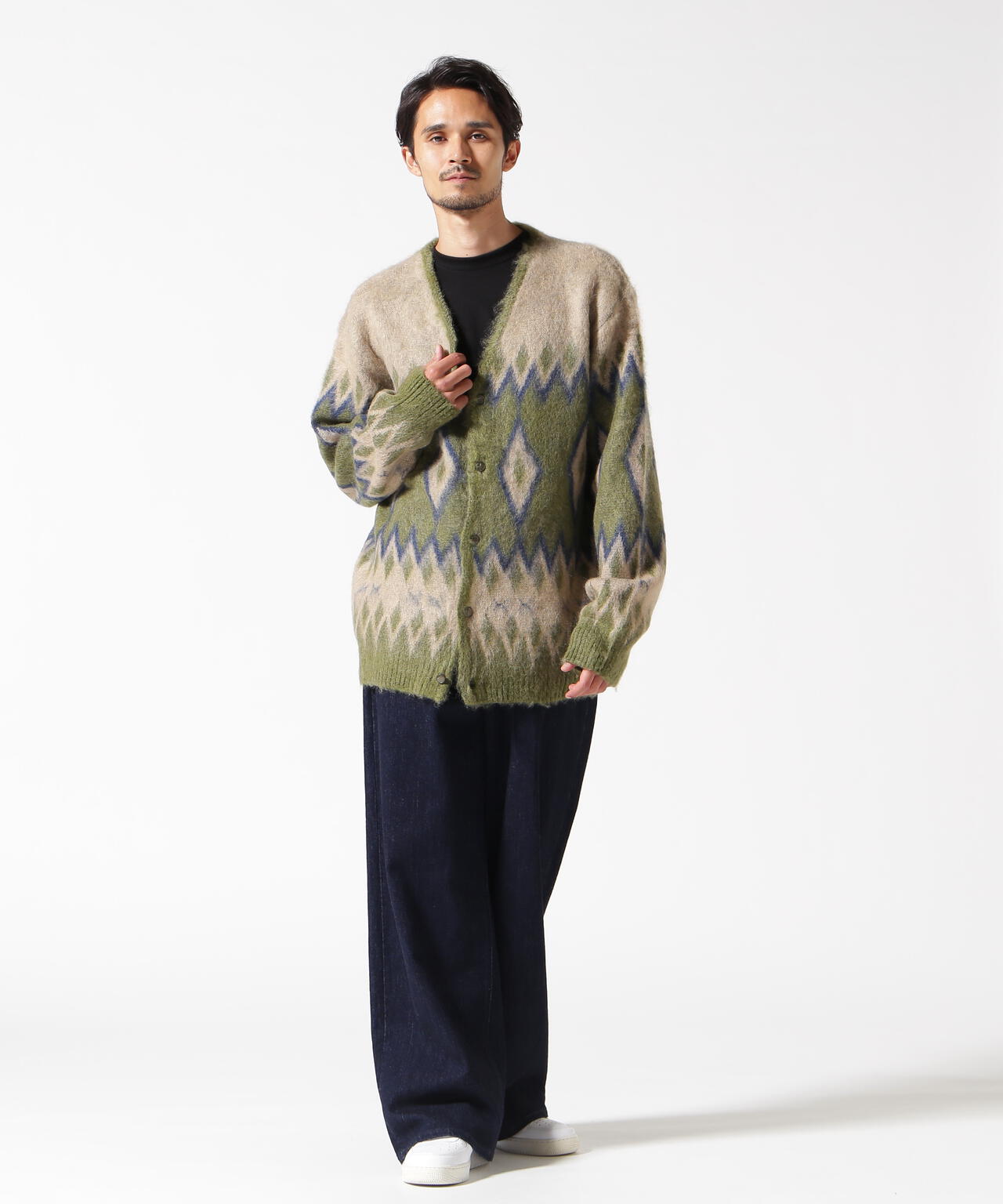 Needles/ニードルズ Mohair Cardigan - Diamond