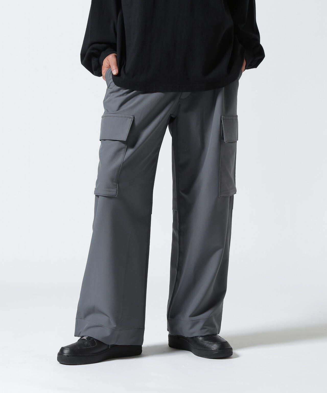 B omnivore/ビーオムニボー STRETCH POLYESTER CARGO PANTS