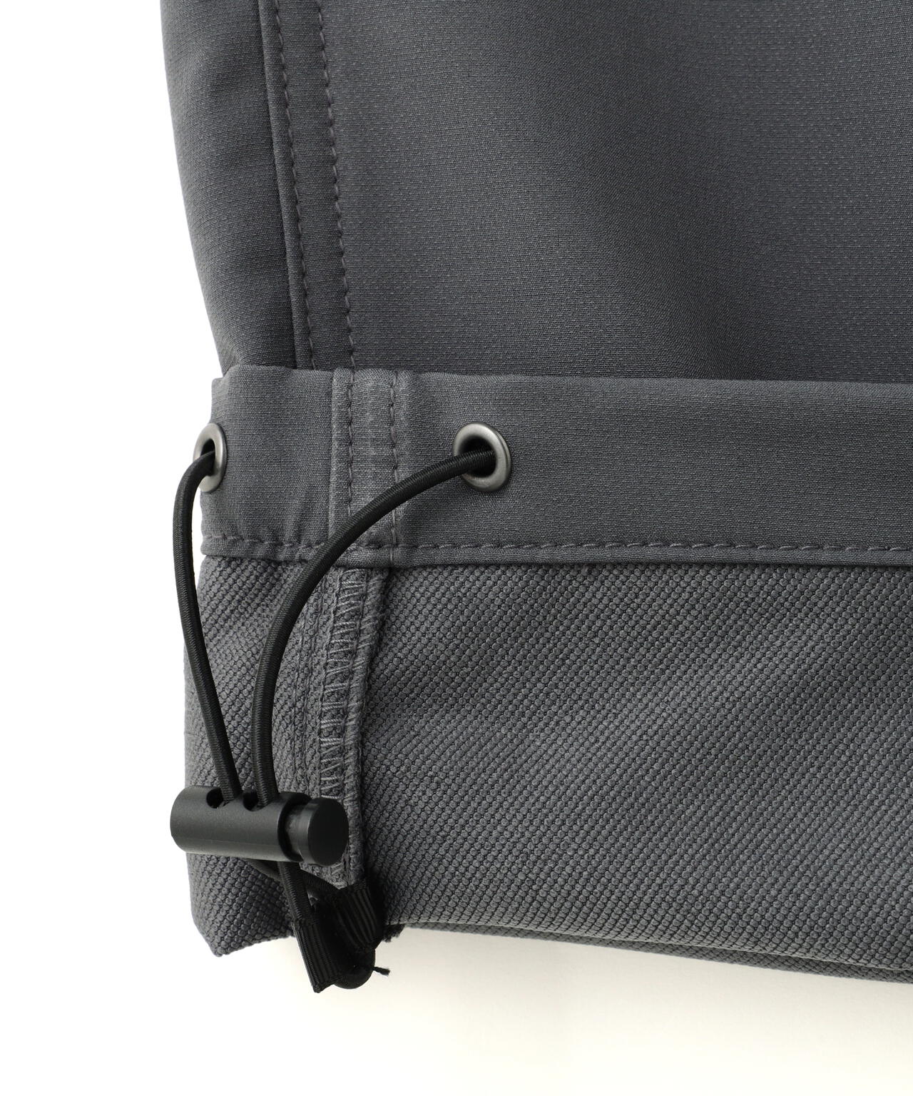 B omnivore STRETCH POLYESTER BELT LOOSE PANTS