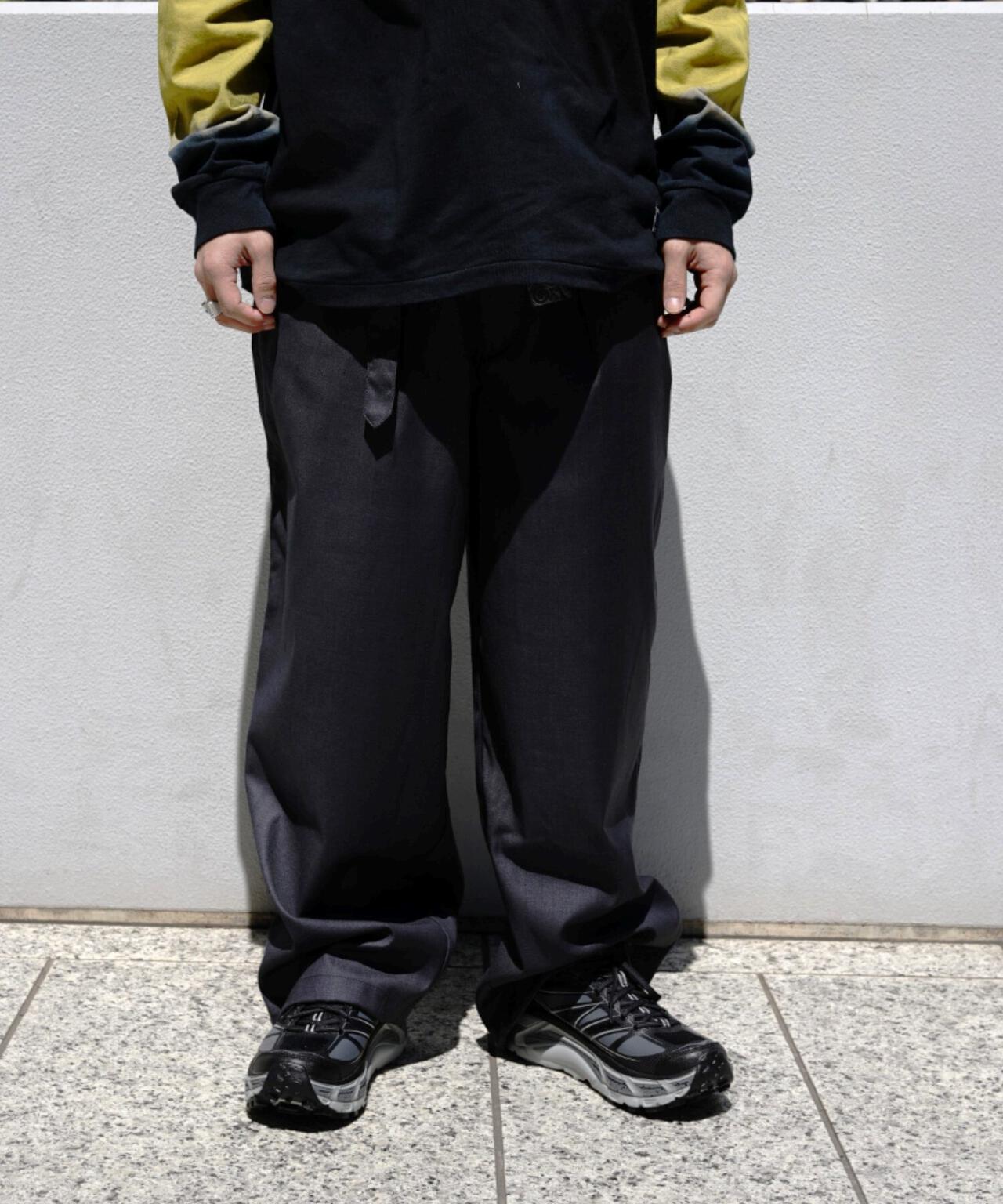 B omnivore/ビーオムニボー TR BELT LOOSE PANTS