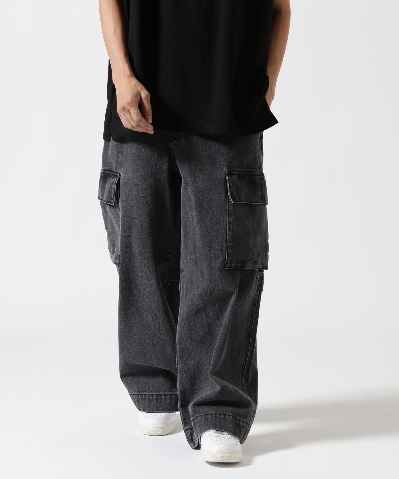 B omnivore/ビーオムニボー DENIM CARGO PANTS