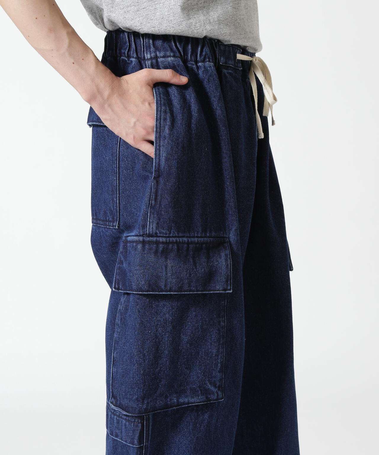 B omnivore/ビーオムニボー DENIM CARGO PANTS