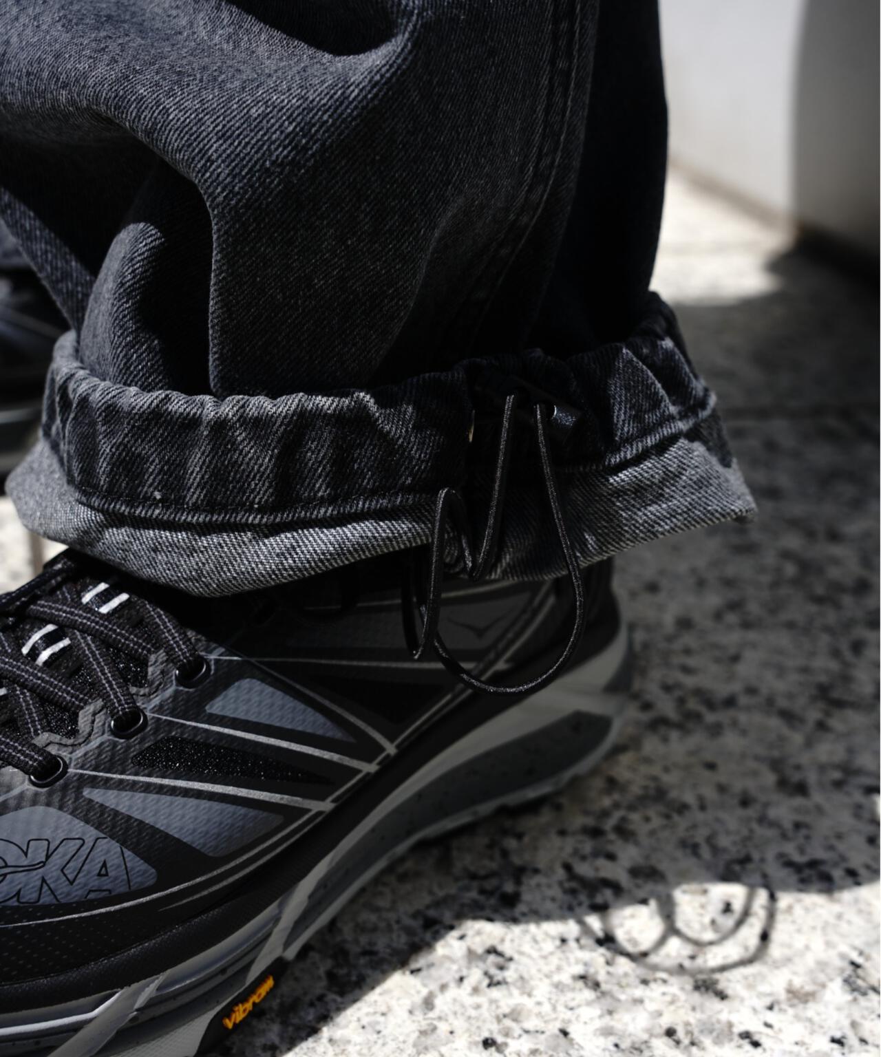 B omnivore/ビーオムニボー DENIM BELT LOOSE PANTS